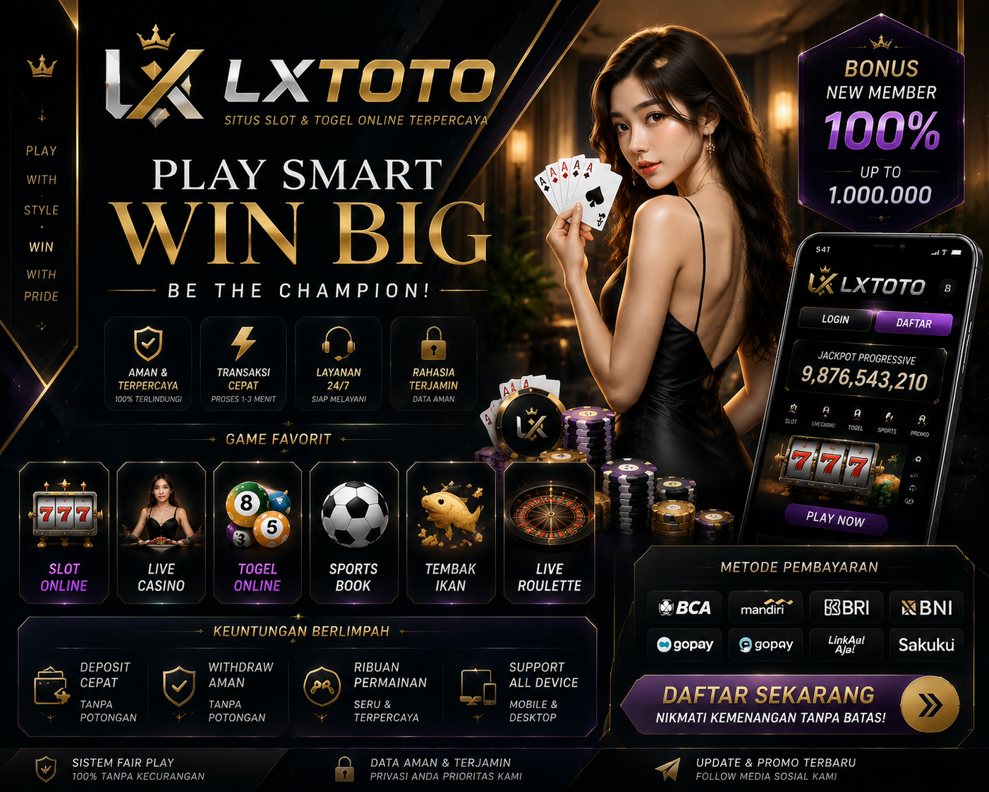 Banner utama LXTOTO untuk Beranda